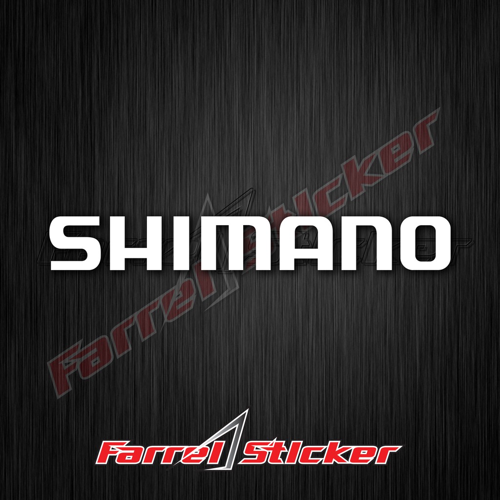 stiker sticker shimano 7 cm