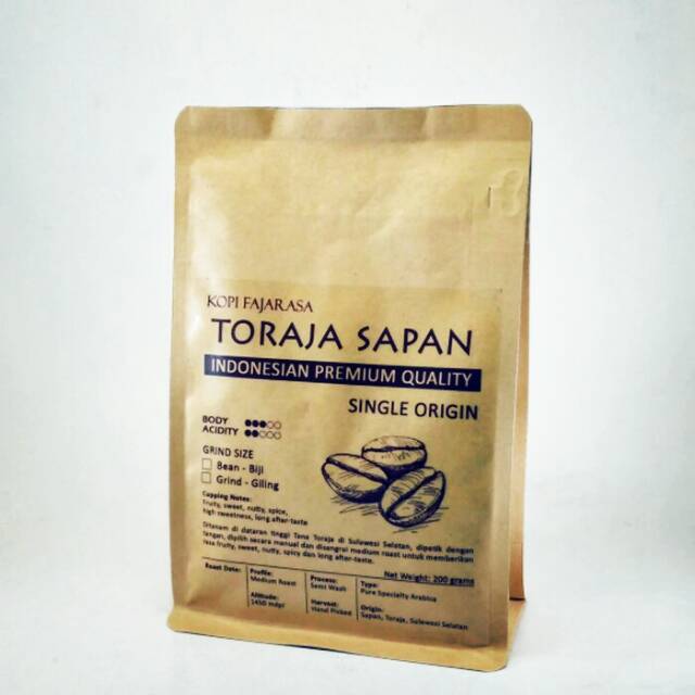 

Kopi Sapaan Arabica TORAJA 200 gr