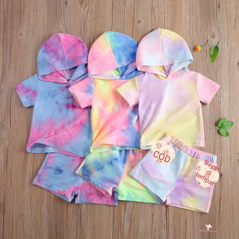 [ BISA COD ] tie dye t-shirt anak / kaos tie dye anak murah / hoodie anak laki laki /kaos tie dye t-