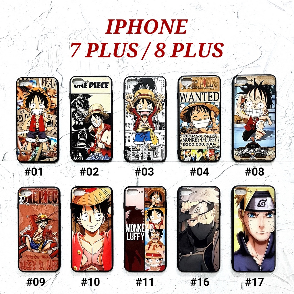 IPHONE 6 6G 6S PLUS 7 8 SE 2020 7G 7S PLUS 8G 8S PLUS X XS  | ONE PIECE Soft Hard Case Naruto