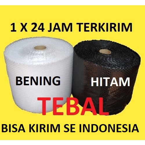 

Bubble Wrap Hitam Bening 40Cm x 50Meter