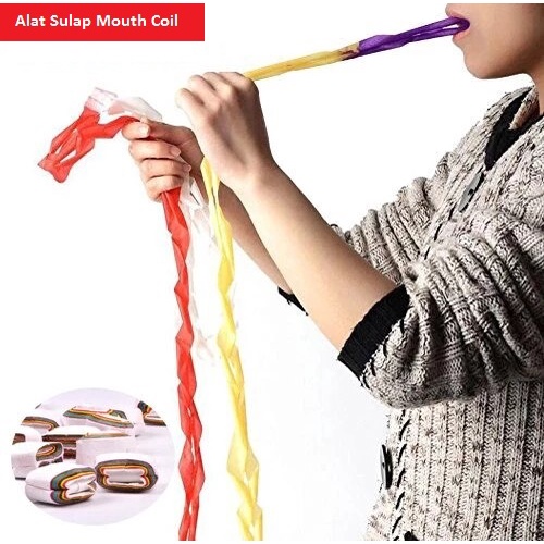 Alat Sulap Mouth Coil Rainbow Sulap Kertas Keluar dari Mulut - Sulap Makan Kertas Panjang Dari Mulut