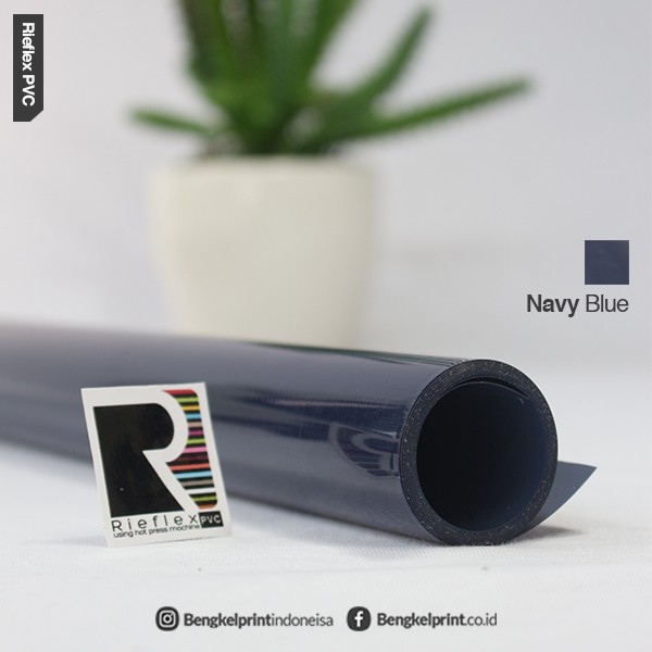 Polyflex PVC Asli Korea Warna Biru Navy (0,5meter X 1meter)