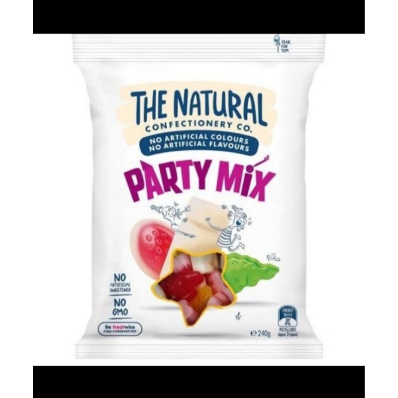 

the natural fruit candy permen party mix soft jellies jelly 240gr