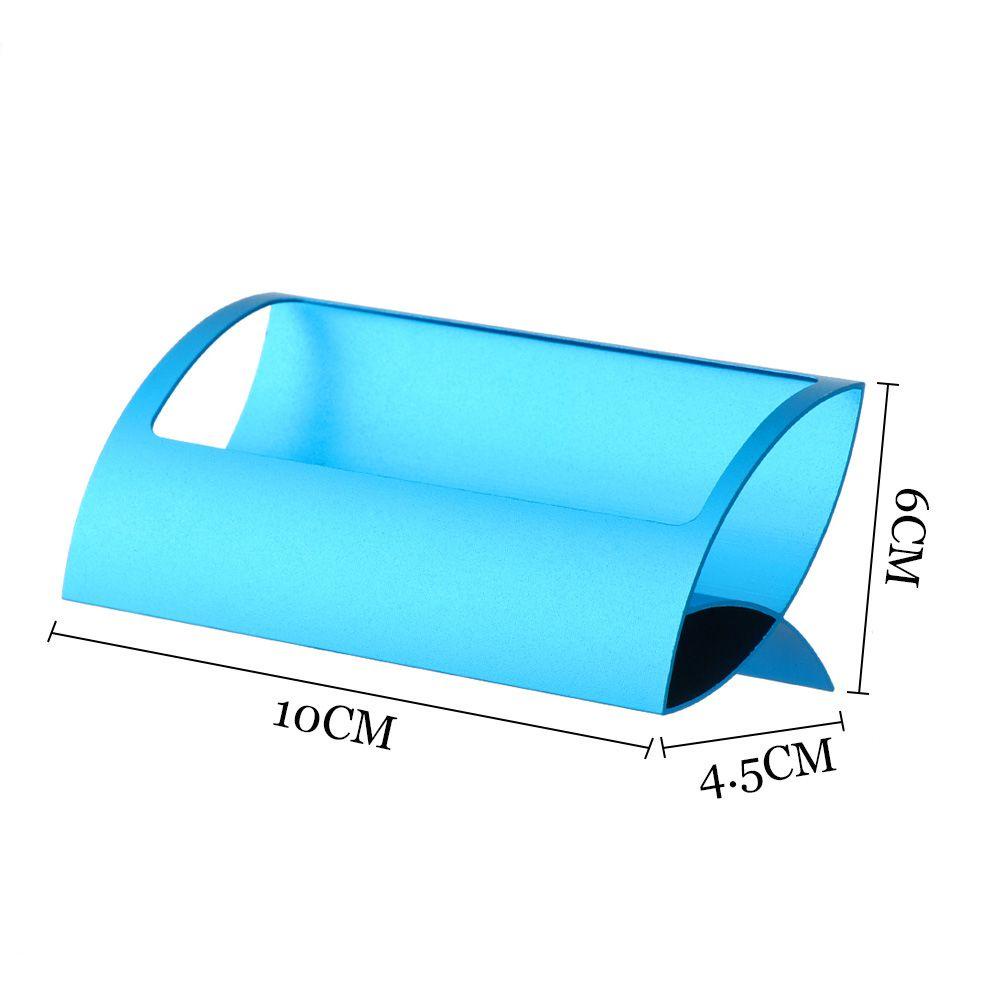 R-klip Stand Holder Kartu / Memo Bentuk Q Untuk Meja Kantor