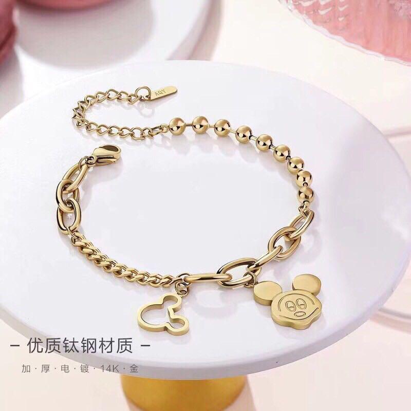 COD! gelang kaki titanium anti karat/ gelang kaki mickey