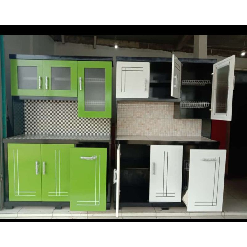 lemari sayur 3 pintu multiplek blocthick
