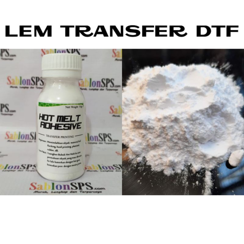 HOT MELT POWDER ADHESIVE TRANSFER LEM BUBUK TRANSFER PRINTING 50GR