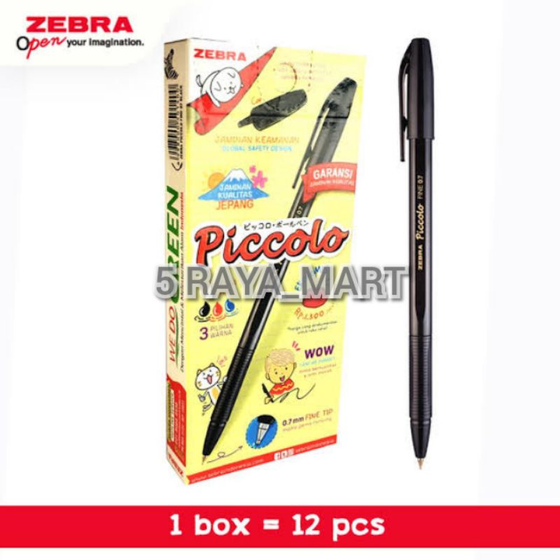 

PULPEN ZEBRA PICCOLO SEMI GEL INK 0.7 mm - HITAM