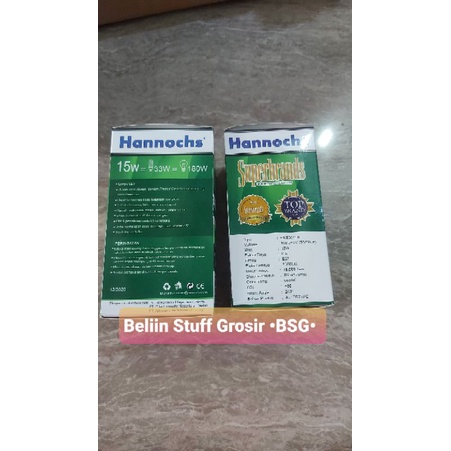 Lampu LED Hannochs PREMIER Hemat Energi 3 Watt, 5 Watt, 7 Watt, 9 Watt,12 Watt,15 Watt-Cahaya Putih