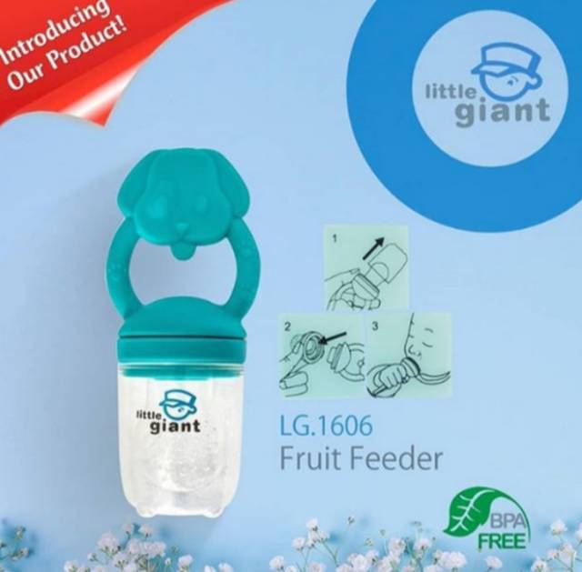 LITTLE GIANT Baby Fruit Feeder Silikon Berpenutup Empeng Buah