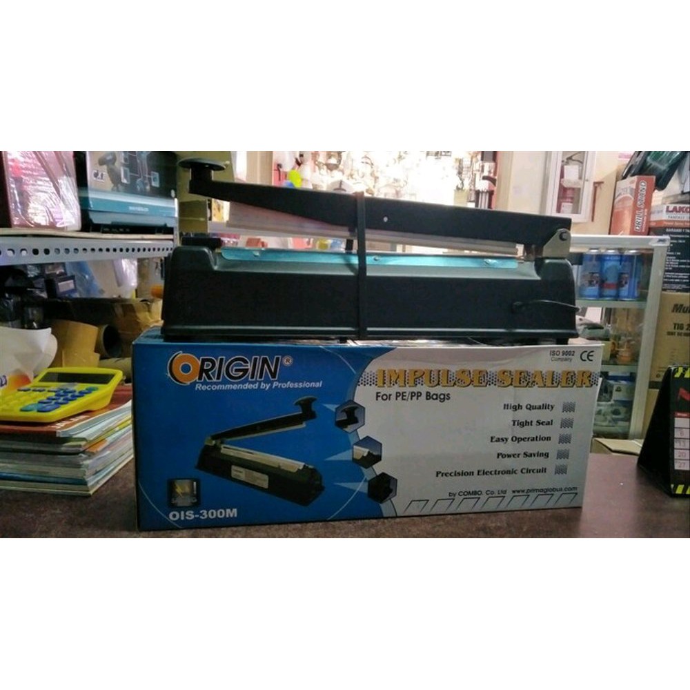 Impulse sealer 30cm metal body Alat press plastik 30 cm bodi besi ORIGIN