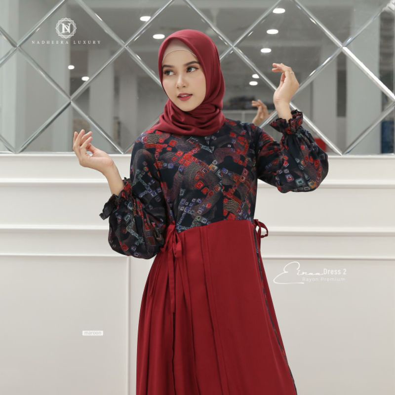 EIRAA Dress by nadheera luxury. // dress rayon ternyaman