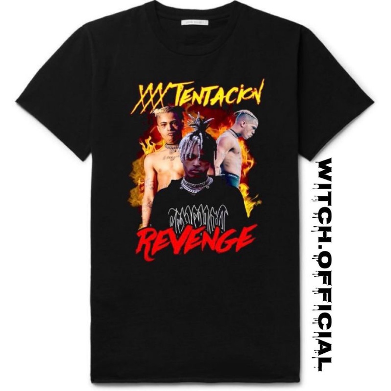 Kaos Baju XXXTENTACION RAPPER RAP TEE / TSHIRT VINTAGE DISTRO HITAM PRIA WANITA 24S