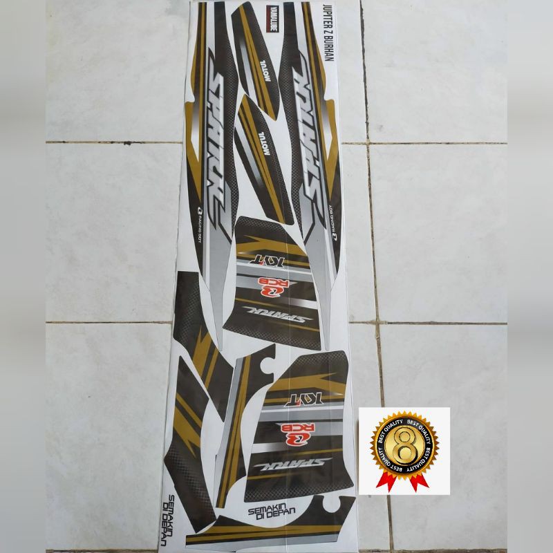Striping Jupiter Z Burhan Hitam gold Variasi kode 849