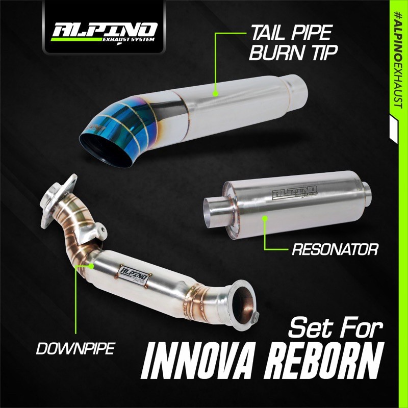 PAKET FULL SYSTEM  ALPINO EXHAUST FOR INNOVA REBORN