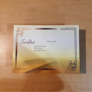 

SERTIFIKAT + LAMINATING