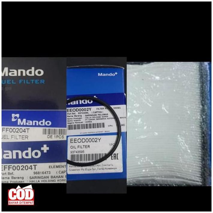 Paket Filter Oli Captiva Diesel Nfl Filter Solar, F Ac Captiva Mando (( Kode 054))