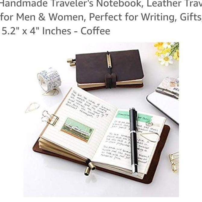 

Diary Agenda Traveller'S Journal. Pocket Size. Real / Genuine Leather