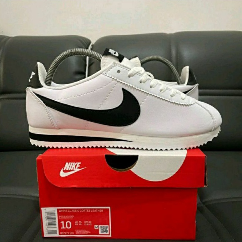 NIKE CORTEZ WHITE BLACK