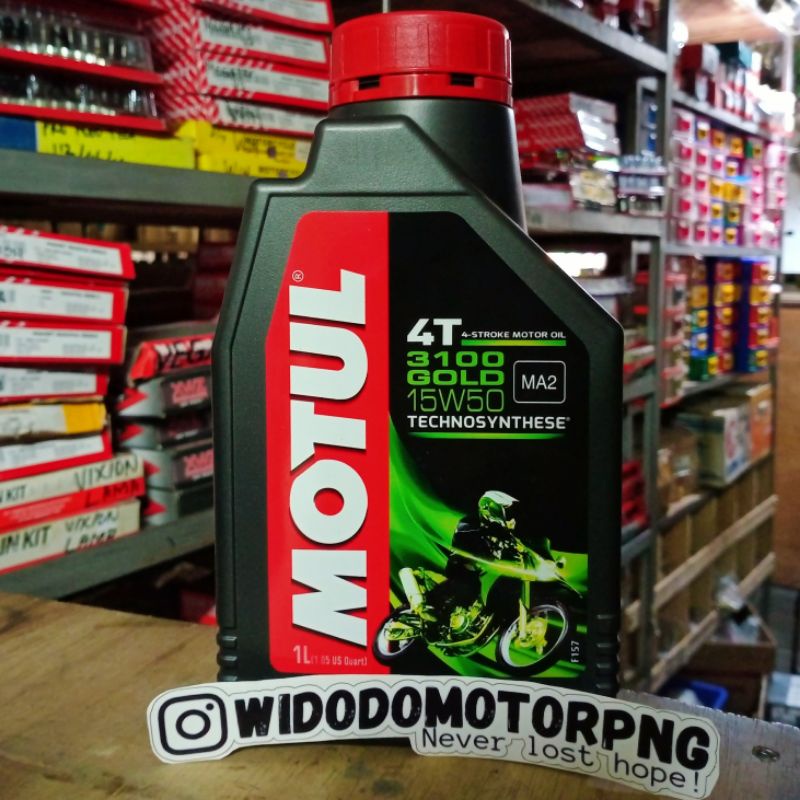 OLI MOTUL 4T 3100 GOLD 15W50 MA2 1LITER • OLI MESIN MOTUL 1 LITER