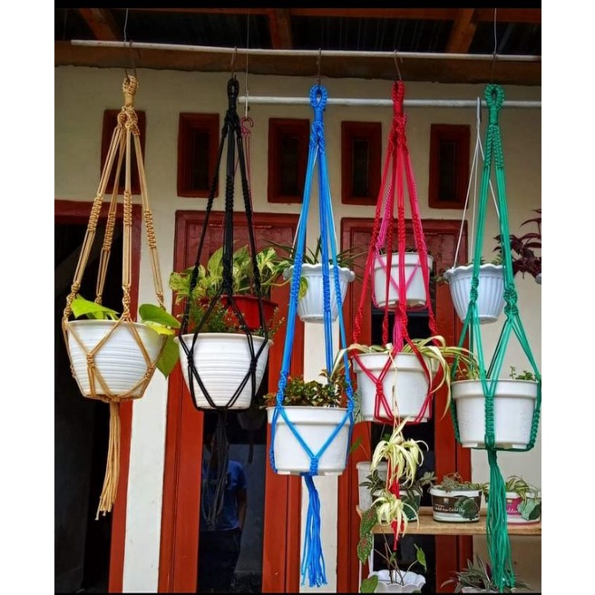 Gantungan Pot Bunga Tali Kur