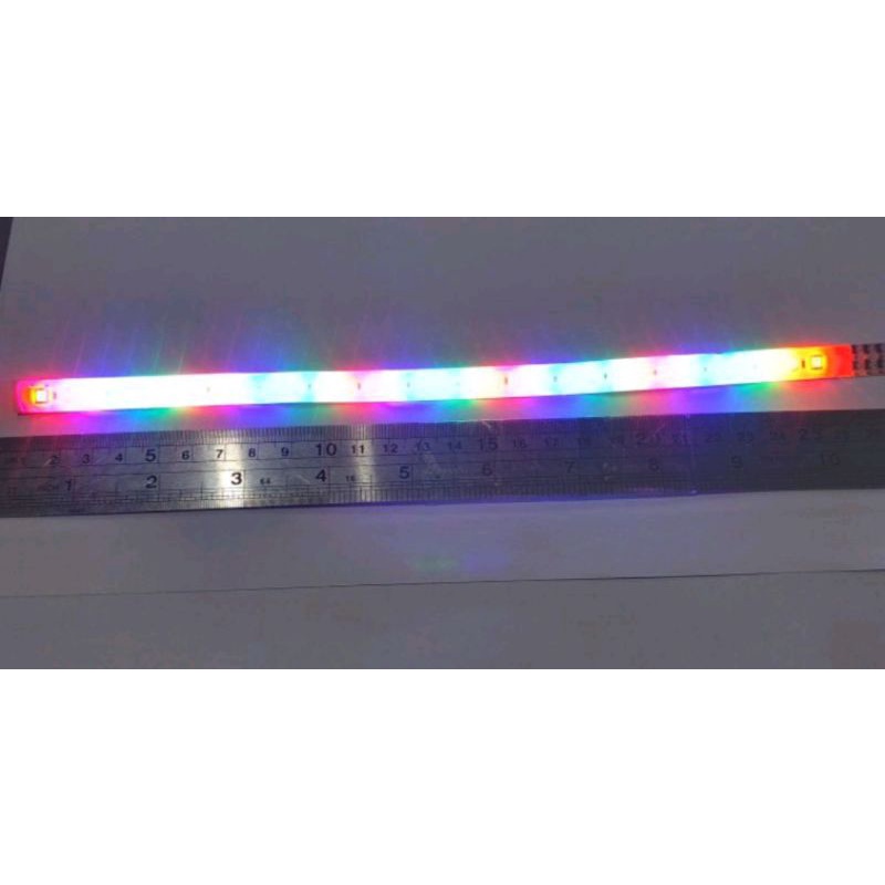 Lampu led strip Variasi Mobil Motor nyala RGB Running panjang 30cm 12 volt