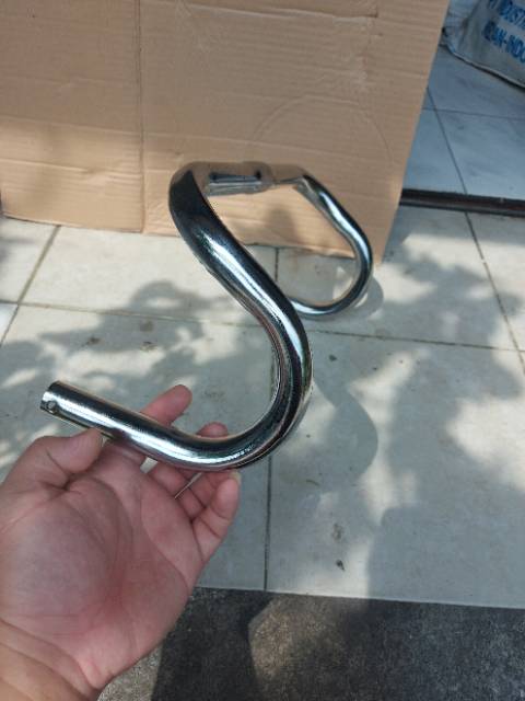 Stang sepeda balap fixie handelbar balap fixie chrome