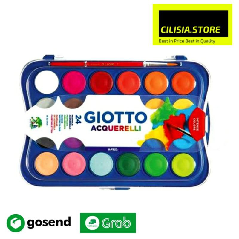 

Cat Air Watercolor Giotto 24 Warna Mini Acquerelli Bonus Kuas