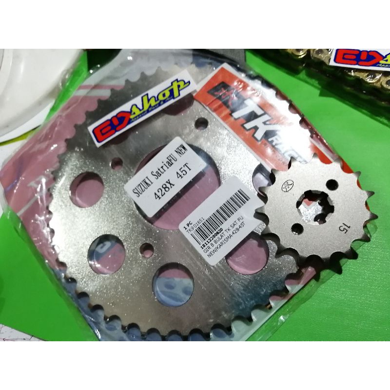 gear 428 - GSX - DEPAN BELAKANG TK RACING GSX150 R S BAJA GER GIR 428H NO SSS