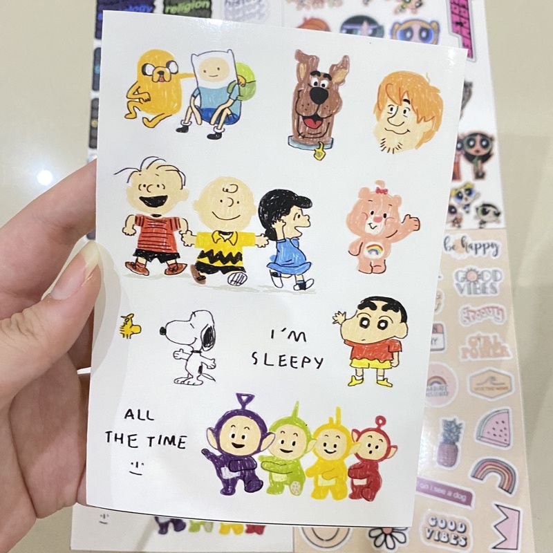 

1 Lembar Sticker Aesthetic Cute Chromo Glossy Kiss Cut Stiker Lucu