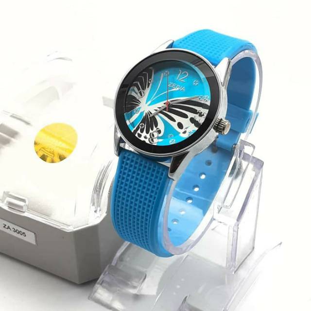 JAM TANGAN CEWEK KEREN  ZEIVA ORIGINAL BUTTER FLY WATER RESIST