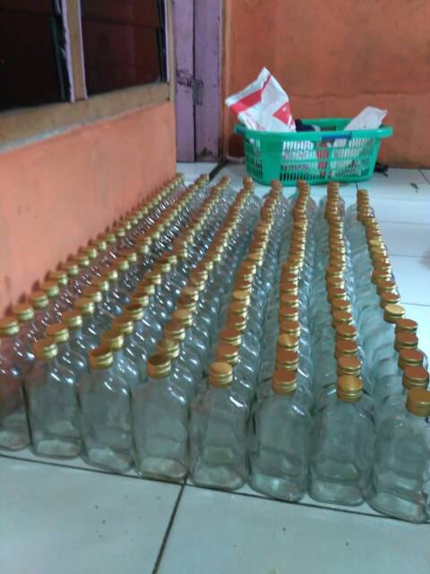 Botol Kaca gepeng 250ml