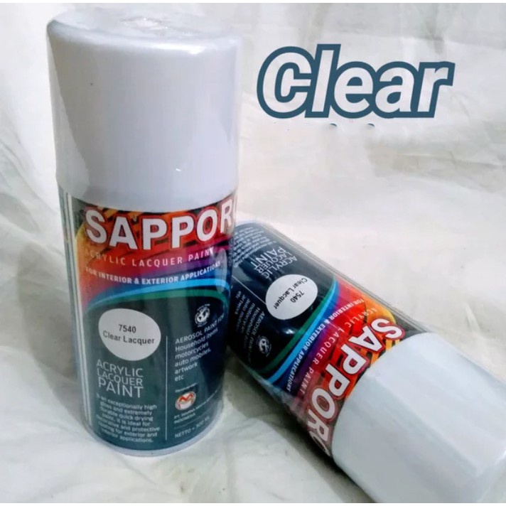 Pilox Pylox Saporo Sapporo Clear Pernis Glos Mengkilap Anti Gores