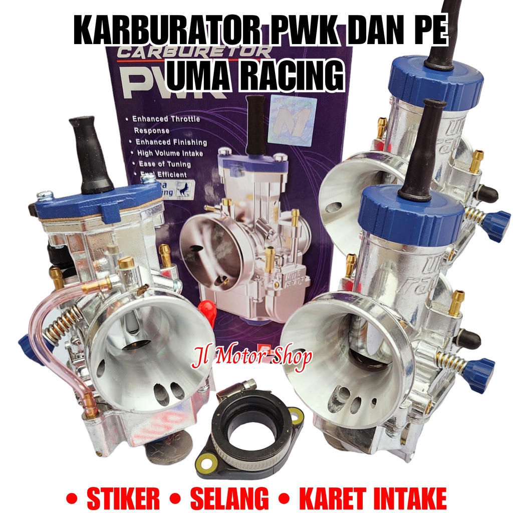 KARBURATOR KARBU PE 28 PWK 28 30 32 UMA RACING ORIGINAL - CARBURETOR KARBU UMA RACING PE28 PWK 28 30 32 MM PWK28 PWK30 PWK32 ORIGINAL