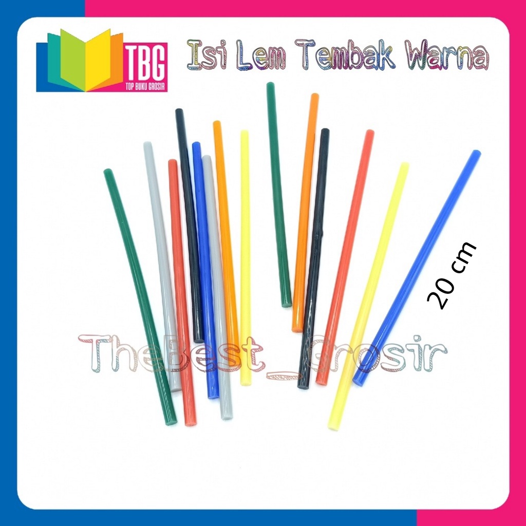 

1 PCS ISI LEM TEMBAK WARNA KECIL 20CM / REFILL GLUE GUN / GLUE STICK