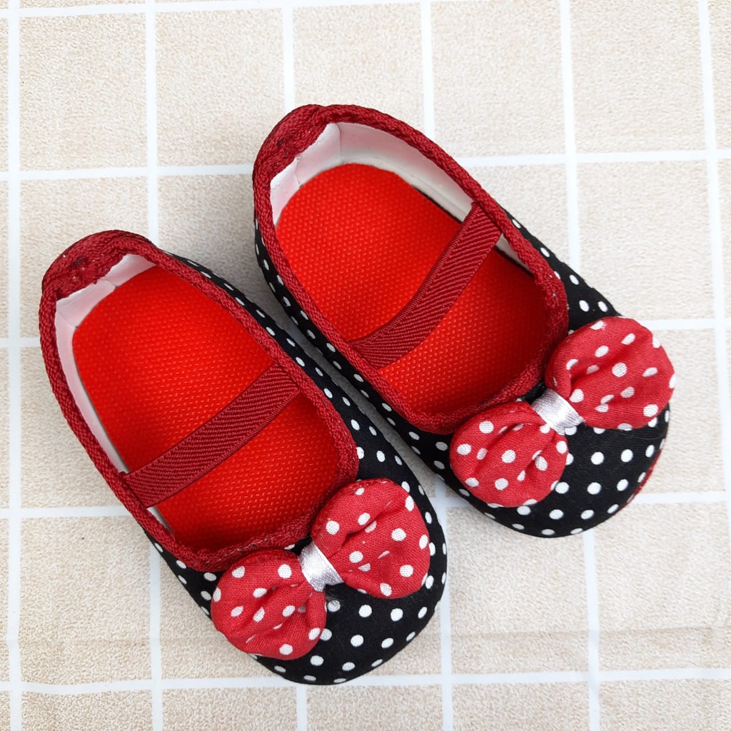 mandirishoestore-SEPATU BABY BAYI PREWALKER POLKADOT PITA FPY17