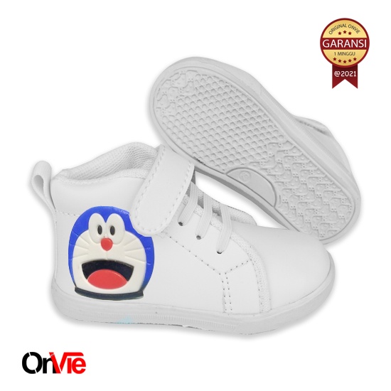 Sepatu Boots Anak Perempuan Laki-laki Motif Karet 3D Doraemon | Sepatu Kids Onvie