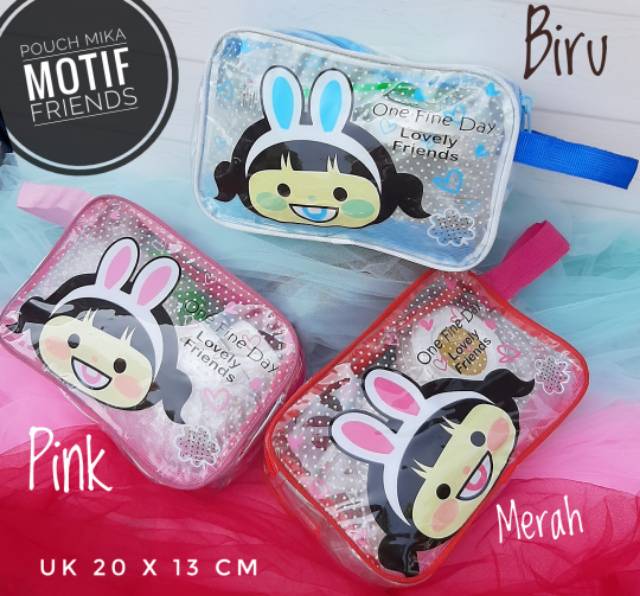 SWEAT  POUCH MIKA ~TEMPAT KOSMETIK ~DOMPET SERBAGUNA