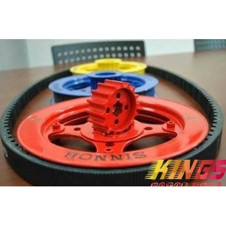 Gear Set Sinnob Drive Belt Vanbelt Honda CB150R CBR150 K45 K46 - Merah kings-m0 Berkualitas
