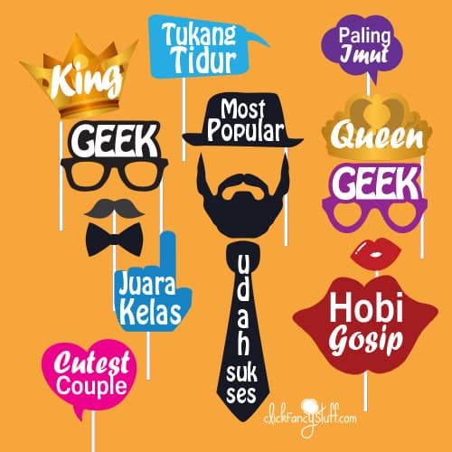 photobooth props / properti / aksesoris foto reuni - PROMO -  Bisa COD - TERLARIS - TERMURAH