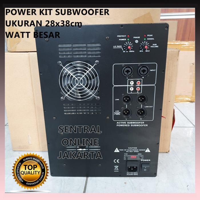 Jual POWER KIT SUBWOOFER MESIN KIT AKTIF SUBWOOFER 1000 Watt 28x38 cm