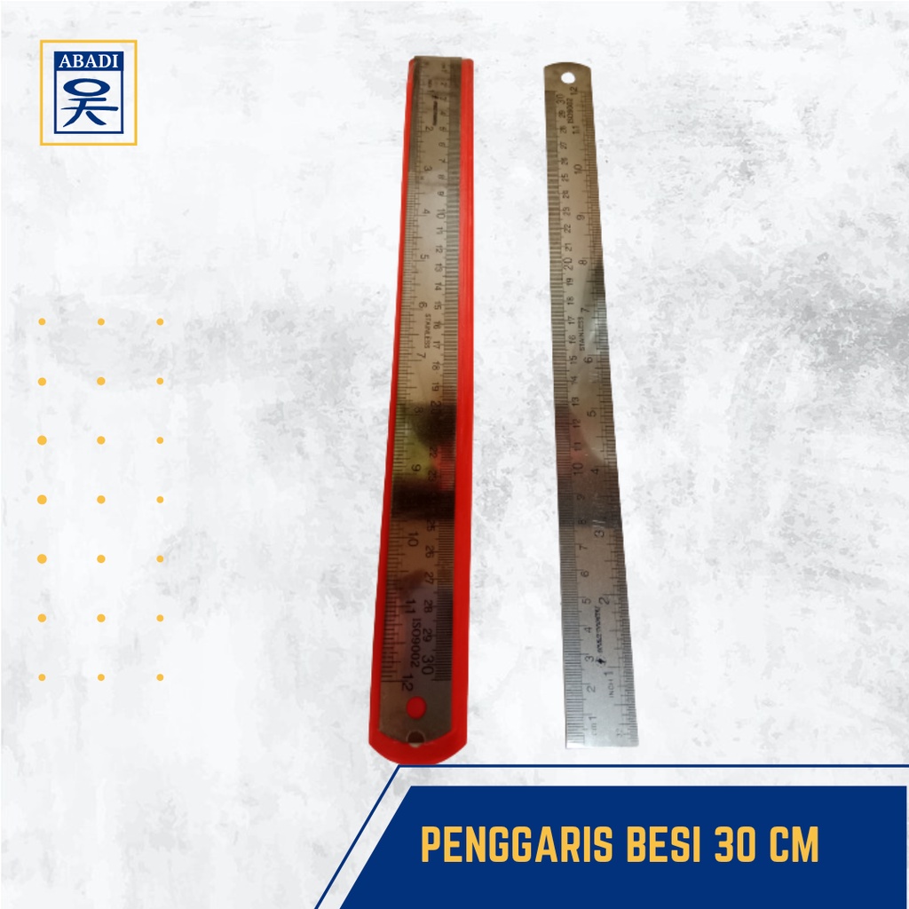 

PENGGARIS BESI 30 CM