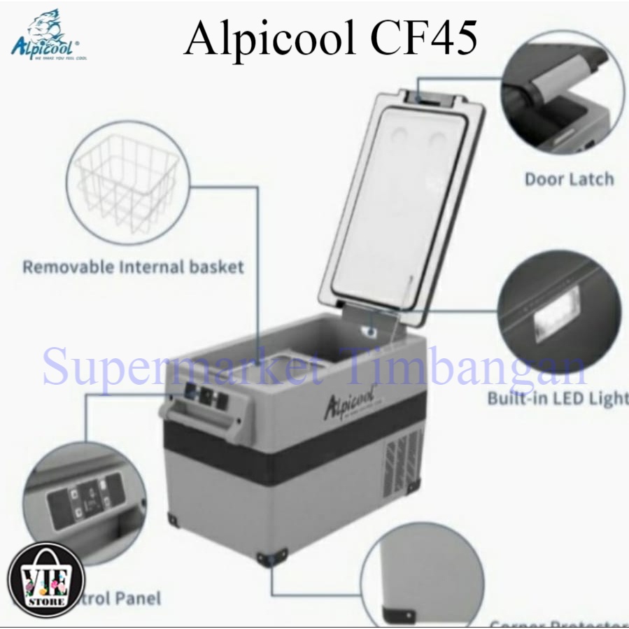 Alpicool CF 45 Mini Freezer/ Freezer Tempat Vaksin/ Kulkas Mini/ Kulkas Portable/ Kulkas Mobil/ Kulk