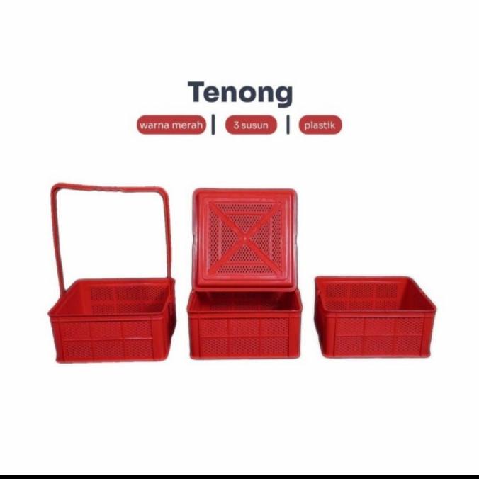 Tenong Susun 3 | Rantang Susun | Keranjang Susun | Rantang Kue Makanan
