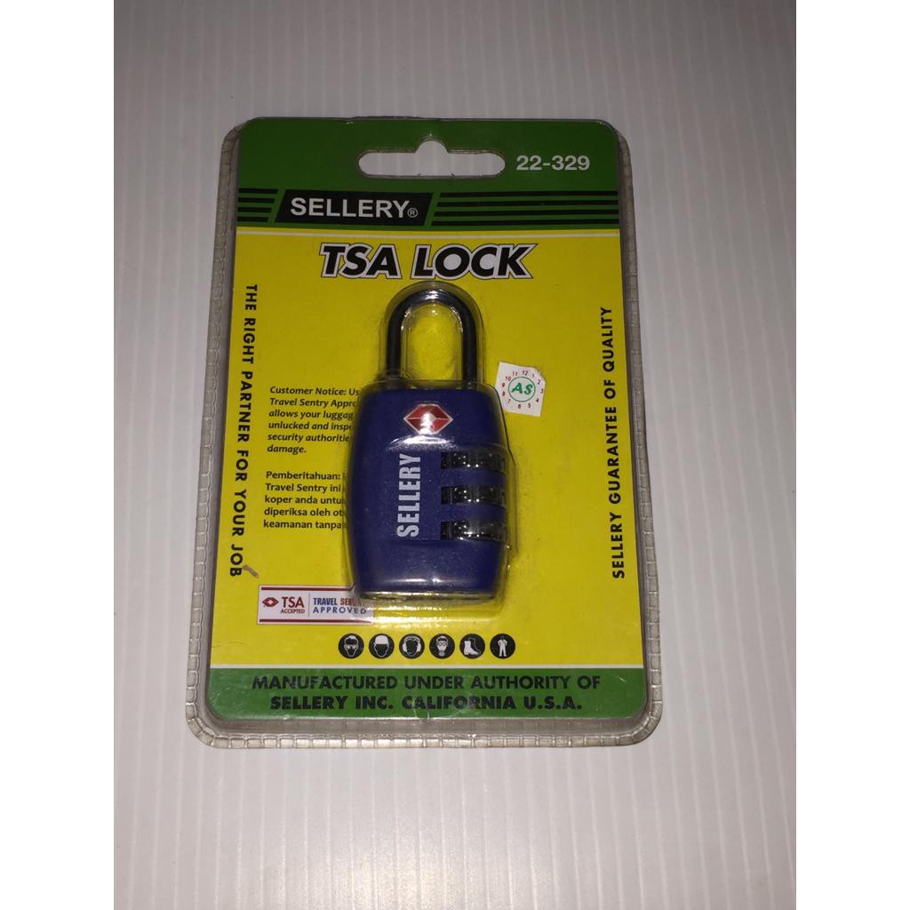 Gembok Nomor Sellery TSA