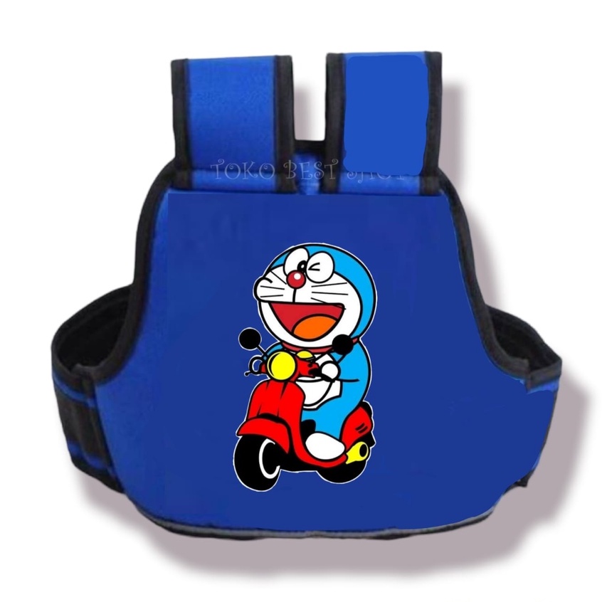 SABUK PENGAMAN MOTOR / SABUK MOTOR ANAK / SABUK BONCENGAN ANAK / SABUK KENDARAAN MOTOR UNTUK ANAK GAMBAR DORAEMON