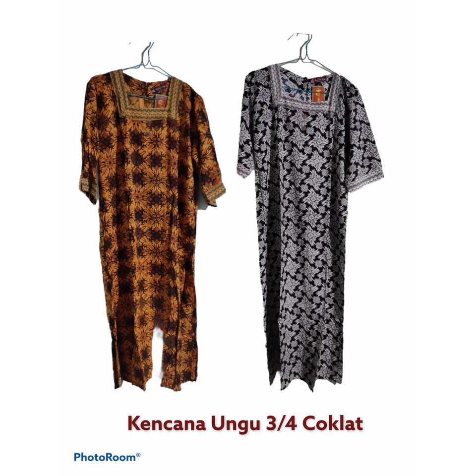 Daster Kencana Ungu HAP Solo  3/4 -  label coklat