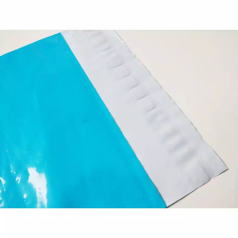 

Polymailer plastik packing 20 x 30 cm warna biru langit isi 10 lembar