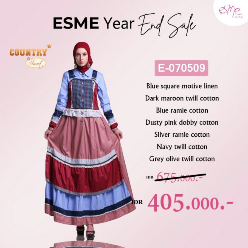 SALE GAMIS ESME YEAR END SALE E-0705